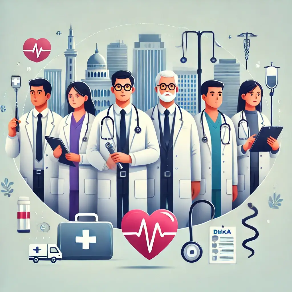 Specialist doctors in Bangladesh providing expert healthcare services in various medical fields.